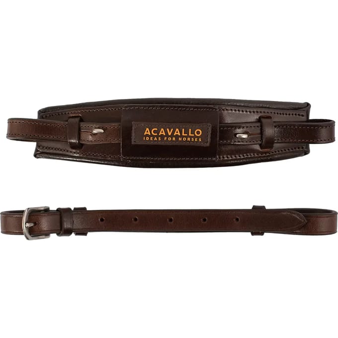 Acavallo Noseband Calfskin Hackamore Bruin