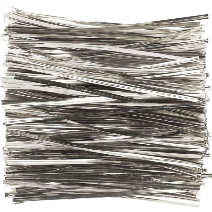 VBS Zaksluitingsstrips, ca. 15 cm, 800 stuks - Zilver