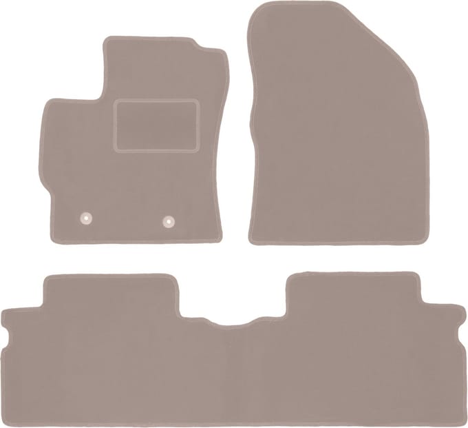 Beige velours matten voor: Toyota Auris I hatchback (2006-2013)