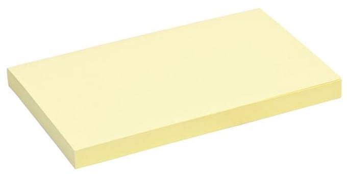 Memoblok quantore 76x127mm geel | 120 stuks