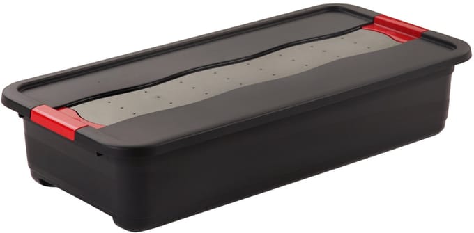 Transportbox Met Deksel 80x40x17 - 33 L Zwart Eckhart Keeeper 10831