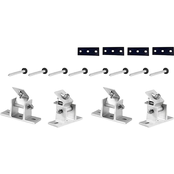 Support de panneau solaire réglable de 15 à 30 degrés white