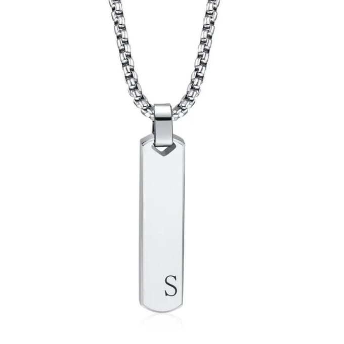 Nivard Ketting - Heren - Staal - Nep zilver - Met Hanger - S