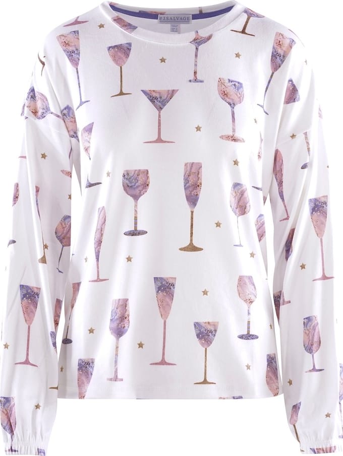 P.J. SALVAGE CO. Pyjamatop IT'S A WINEFUL LIFE