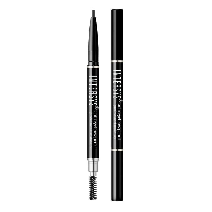 Intersys Auto Eyebrow Pencil 10g, 04 dark brown, 1 piece black