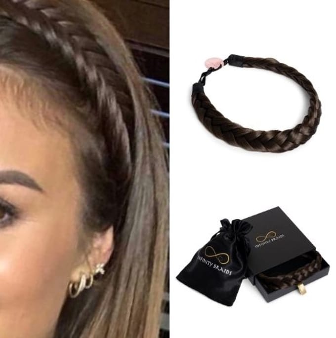 Infinity Braids - Lizzy Regular Braid - Haarband - Haarband Dames - Haarbanden - Haarband meisje - Lizzy Auburn Sugar