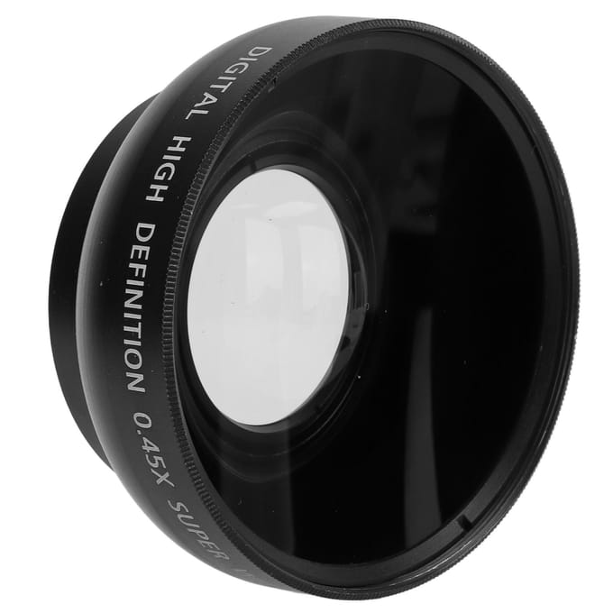 43mm 0.45X Groothoeklens Legering en Optisch Glas voor 43MM Filterdiameter Cameraobjectieven gray
