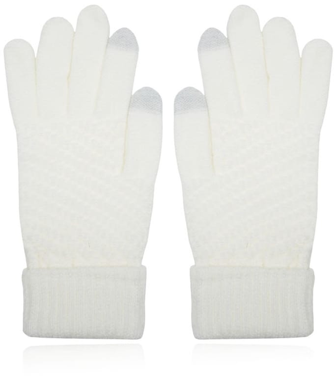 LGT JWLS Dames Touchscreen Handschoenen in Wit