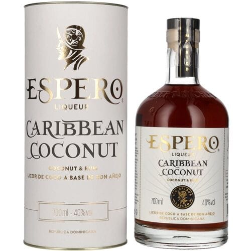 Ron Espero Caribbean Coconut & Rum Liqueur 40% Vol. 0,7l in geschenkverpakking