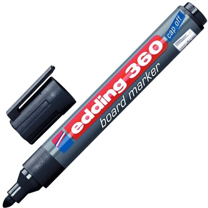 Whiteboardmarker edding 360 rond 1.5-3mm zwart
