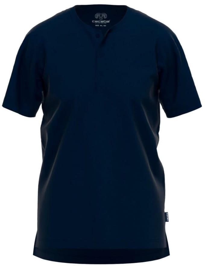 Ceceba T-shirt ronde hals knooplijst 31234 625 Blau