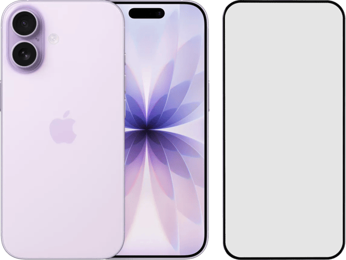 Apple iPhone 17 512GB Paars + BlueBuilt Protective Back Cover Transparant