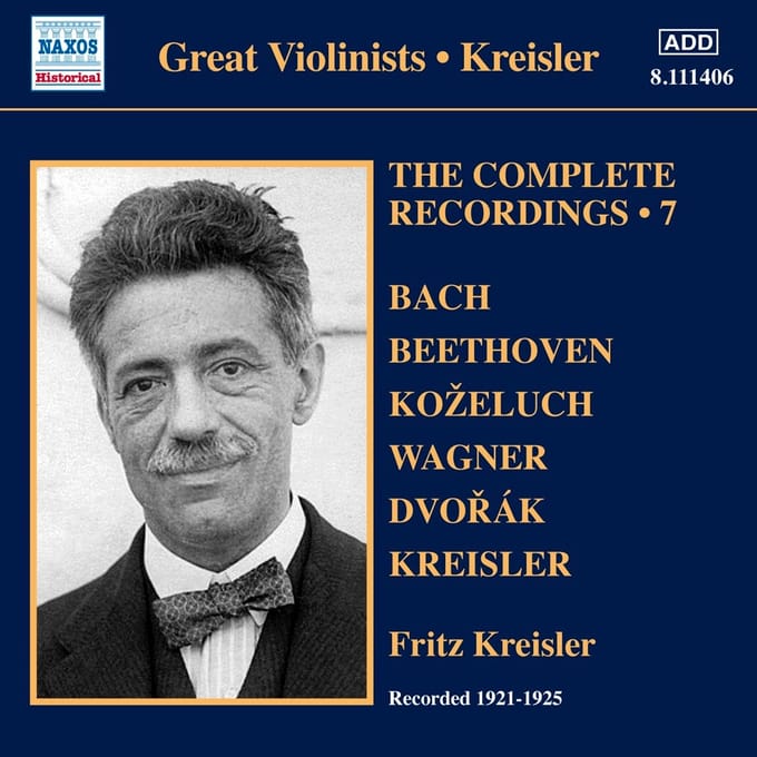 Fritz Kreisler - The Complete Recordings, Vol. 7 (CD)