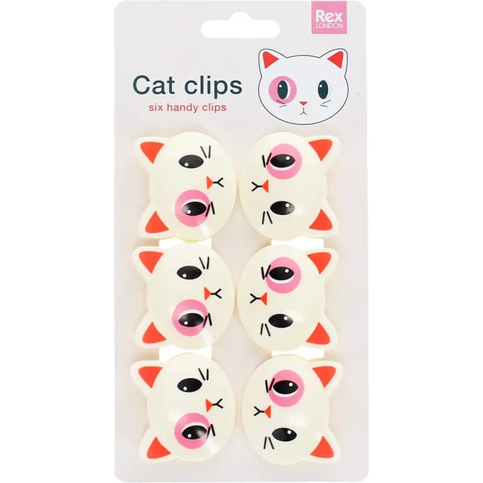 Zakknijper Rex London Cat (x6)