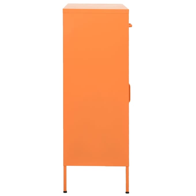 vidaXL - Opbergkast - 80x35x101,5 - cm - staal - oranje