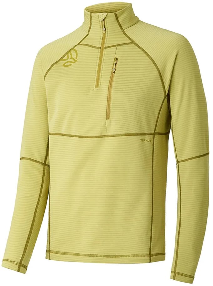 Ternua Momhill Fleece Met Halve Rits Groen L Man