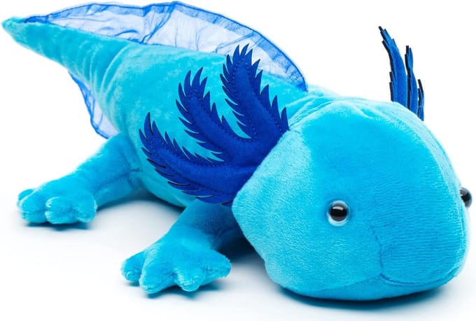 Grote Blauwe Axolotl Knuffel - 32 cm Pluche Waterdier