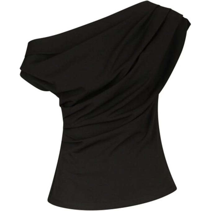 Neo Noir mabelle drapy top 168038 100 black