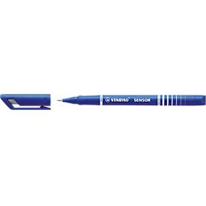 STABILO SENSOR - Fineliner 0.3 mm - Blauw - Doos 10 stuks