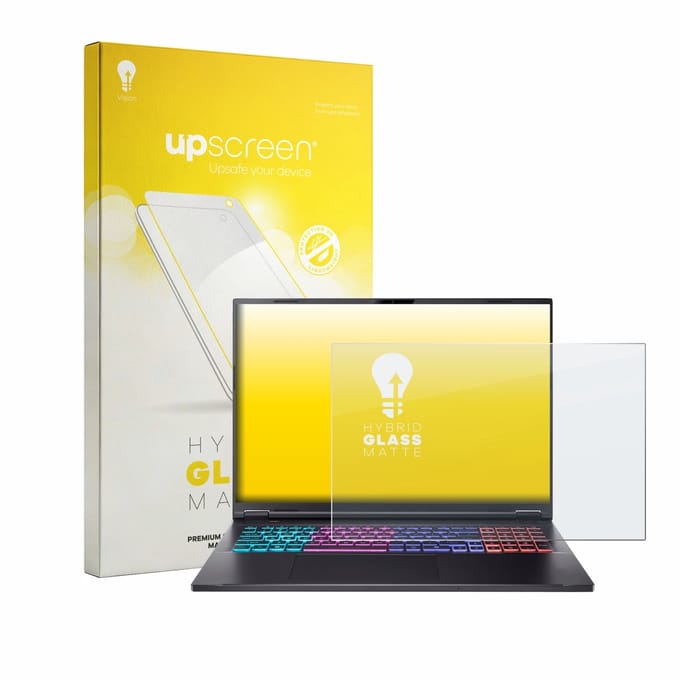 upscreen - Screenprotector voor Acer Nitro 18 AI AN18-61 - Folie Beschermfolie Beschermglas matte