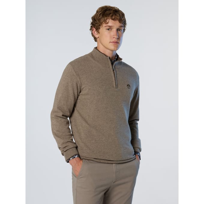 North Sails Knit Half Zip Sweater Heren - Maat S