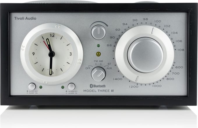 Tivoli Audio - Model 3 BT w/ USB - Wekkerradio met Bluetooth - Zwart/Zilver