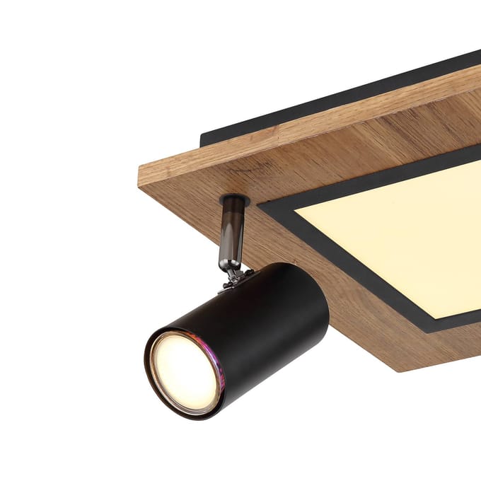 Globo Ulla plafondlamp met LED's, 2-lamps, 30x30cm