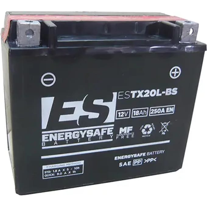 Motorfiets accu Energy Safe ESTX20L-BS 12V/18AH