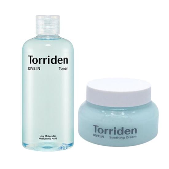 TORRIDEN Dive-In Laag Moleculair Hyaluronzuur Toner & Dive-In Verzachtende Crème Set | Dagelijkse Hydraterende Routine