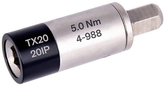 BERNSTEIN Tools for Electronics 4-988 Draaimomentadapter Vooringesteld 1/4 (6,3 mm) 5.0 Nm (max)