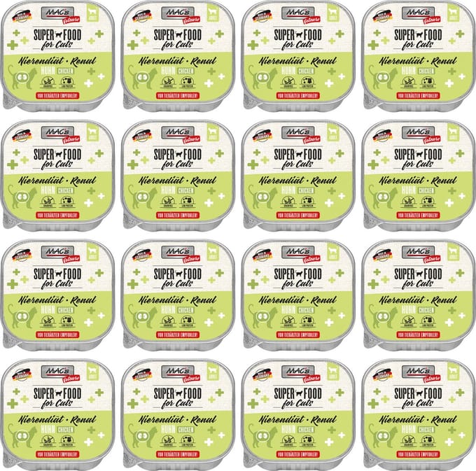 MAC’s Vetcare Kattenvoer - nierdieet kat - Kippenvlees - 16 x 100g