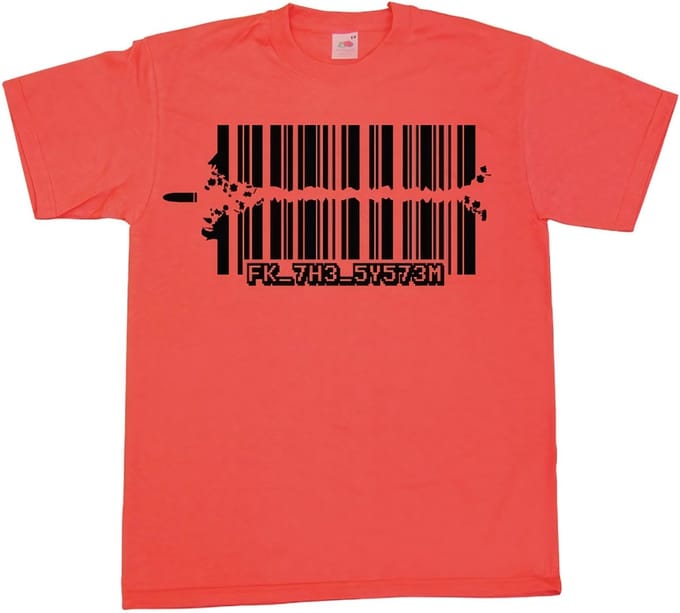Hybris Fuck The System T-shirt SH-1-15235-H23-4