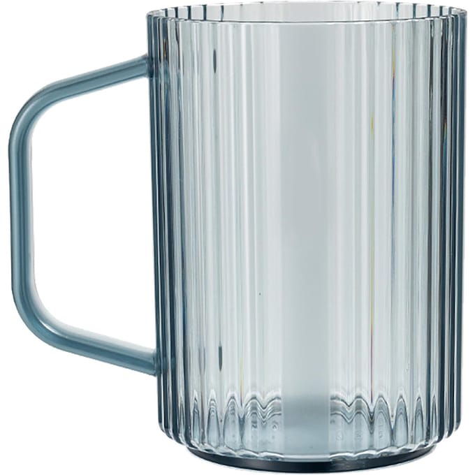 Transparante Tandenborstelbeker Multifunctioneel Comfortabel Handvat Plastic Beker voor Thuis Badkamer gray
