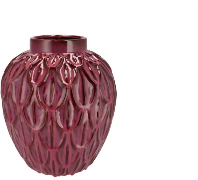 INGA BOA PURPLE POT ACTIVE GLAZE 23X23X25CM maat S