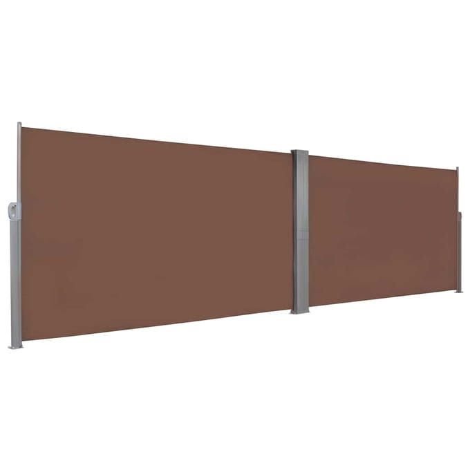 vidaXL - Windscherm - uittrekbaar - 160x600 - cm - bruin