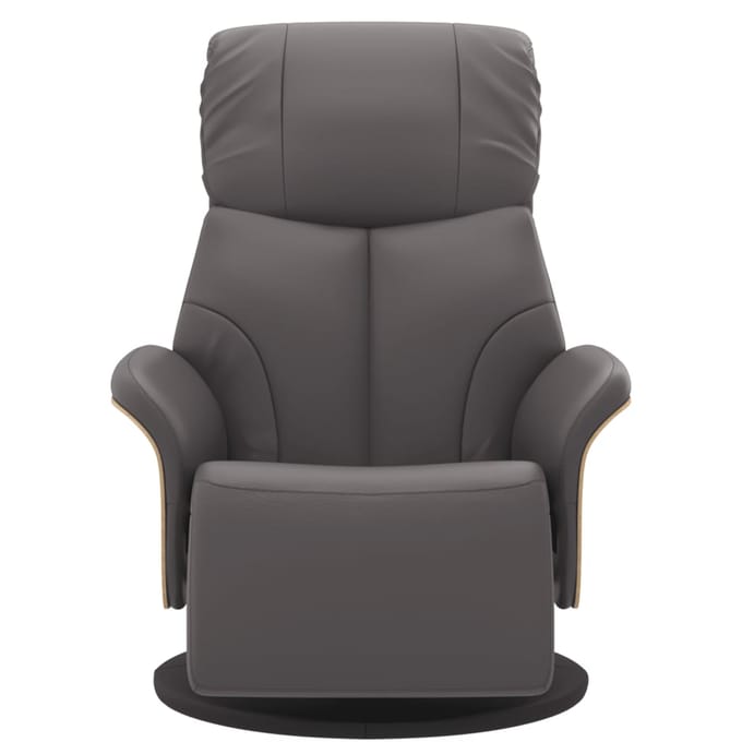 vidaXL - Fauteuil - verstelbaar - met - voetensteun - kunstleer - grijs