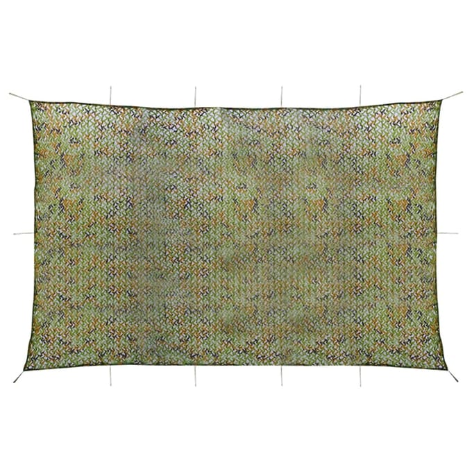 vidaXL - Camouflagenet - met - opbergtas - 5x7 - m - groen
