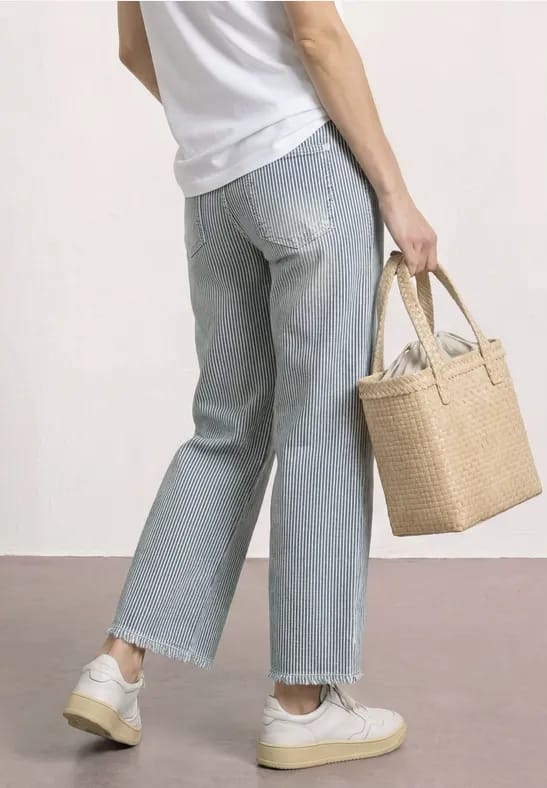 Straight Legs jeans met strepen