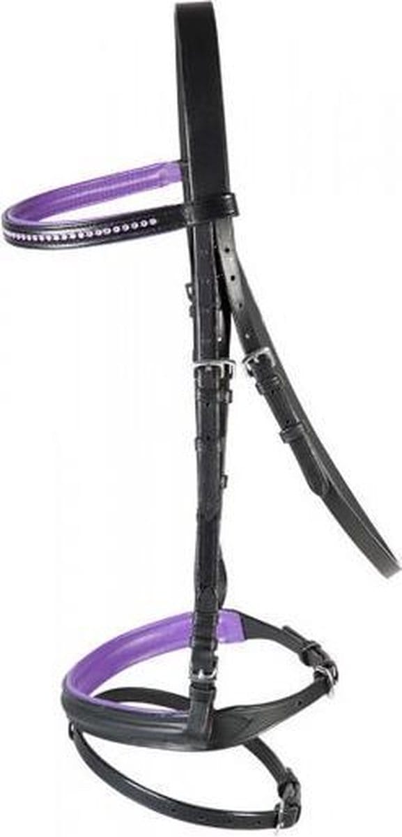 PFIFF trenshoofdstel ´Staines´ COB Zwart-lila