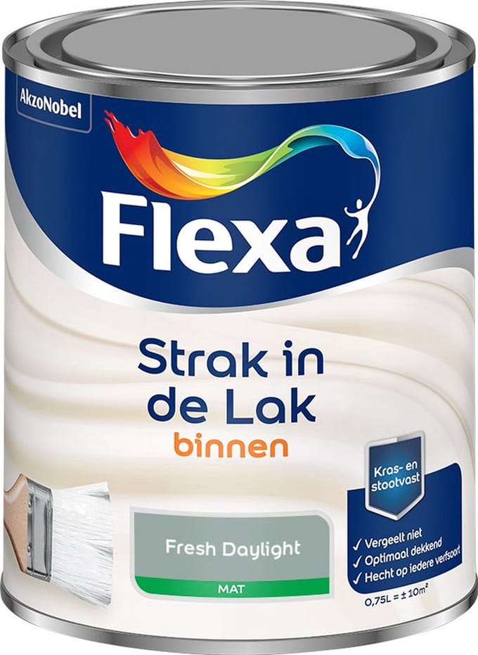 Flexa - Strak In De Lak Binnenlak Mat - Fresh Daylight - Mengverf - 750 Ml