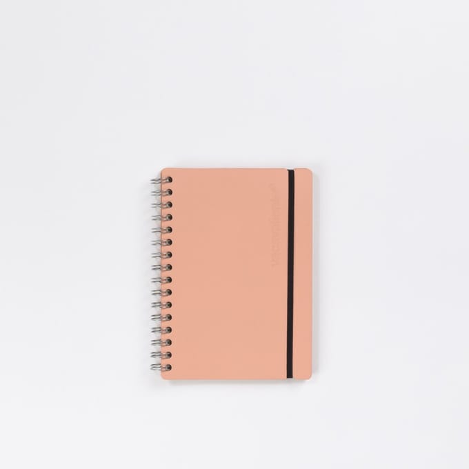 Vacavaliente - Studio Notitieboek A5 - Gerecycled Leer - Roze