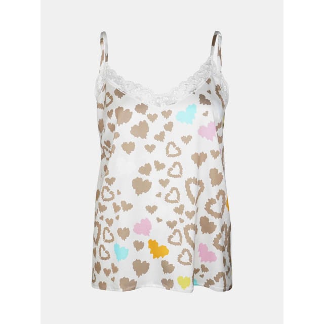 Mucho Gusto Slip top leopard hartjes