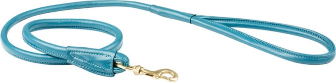 Weatherbeeta Gerolde Lederen Hondenriem - Groenblauw - 120 cm