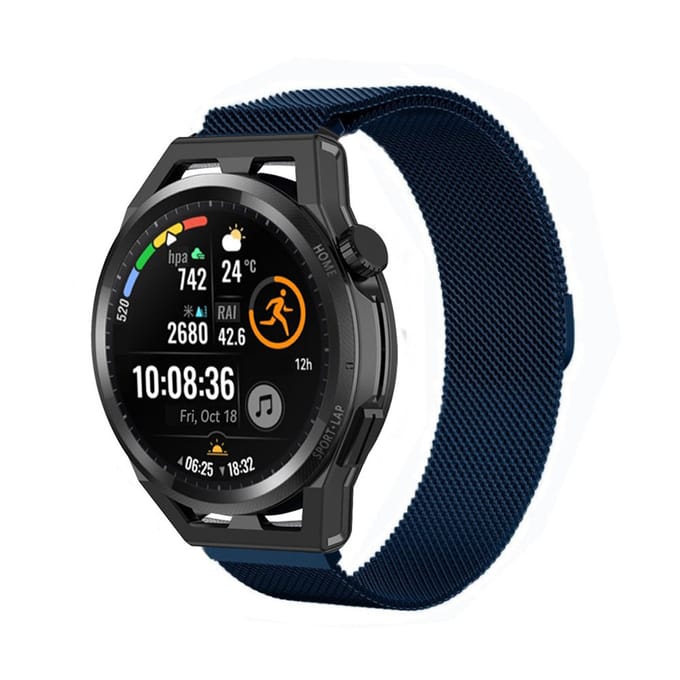 Huawei Watch GT Runner Milanese band (blauw)