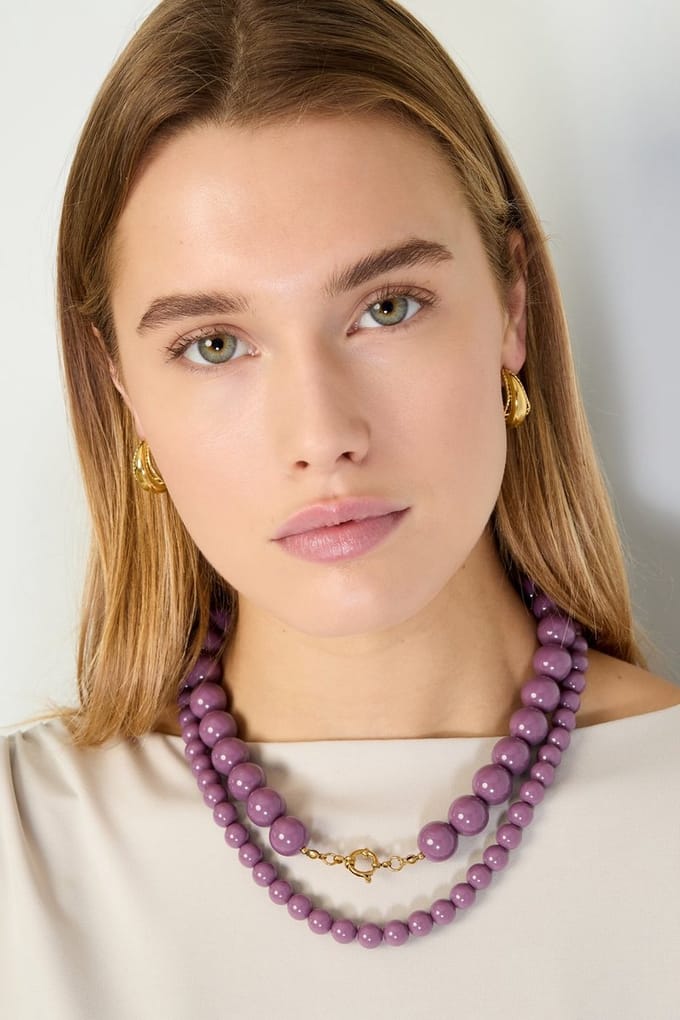 Kralenketting Colour XL - Paars