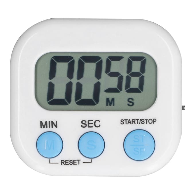 Elektronische Timer Groot Scherm Display Digitale Tijddetector met Timing- en Aftelfunctie gray