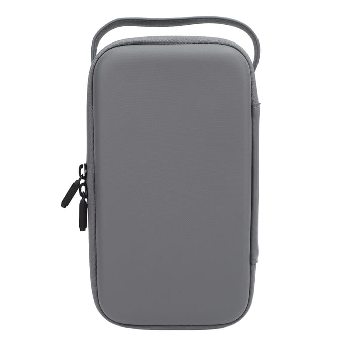 Draagtas voor Pocket 3 PU Leer Waterbestendig Draagbaar Beschermend Actiecamera Reisdoos gray