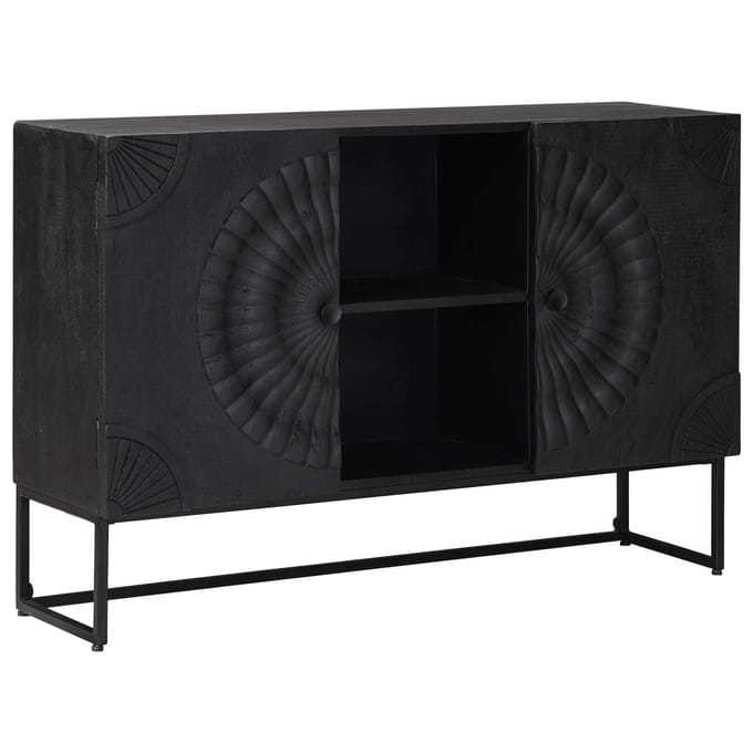 vidaXL - Dressoir - Zwart - 105 - x - 30 - x - 68 - cm