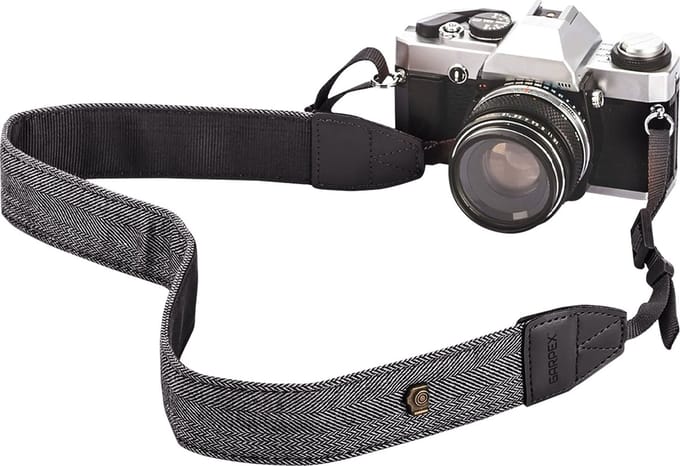 Garpex® Retro Vintage Schouderband - Verstelbaar - Comfortabel - Grijs