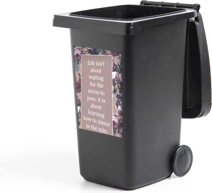 Container sticker Quotes - Bloemen - Tuin - 40x60 cm - Kliko sticker